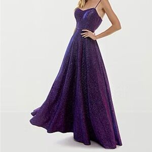 Elegant Purple Evening Gown